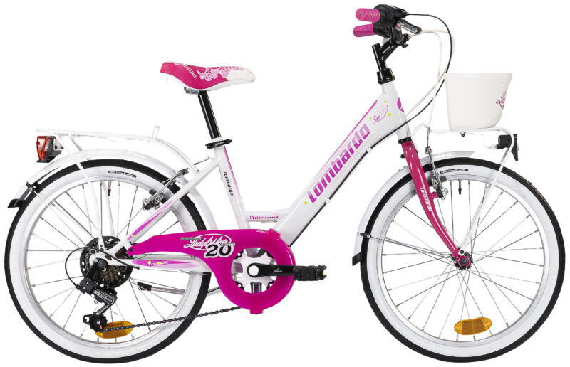 LD 20 MARIPOSA 6 SPEED WHITE/FUCHSIA GLOSSY 33CM